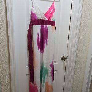 Colorful Abstract long Maxi Dress